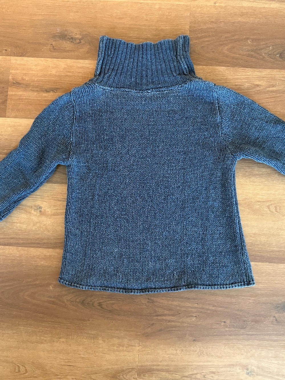 Vintage Blue Willi’s 100% Cotton Turtleneck Sweater – M – Blue –Made in Denmark